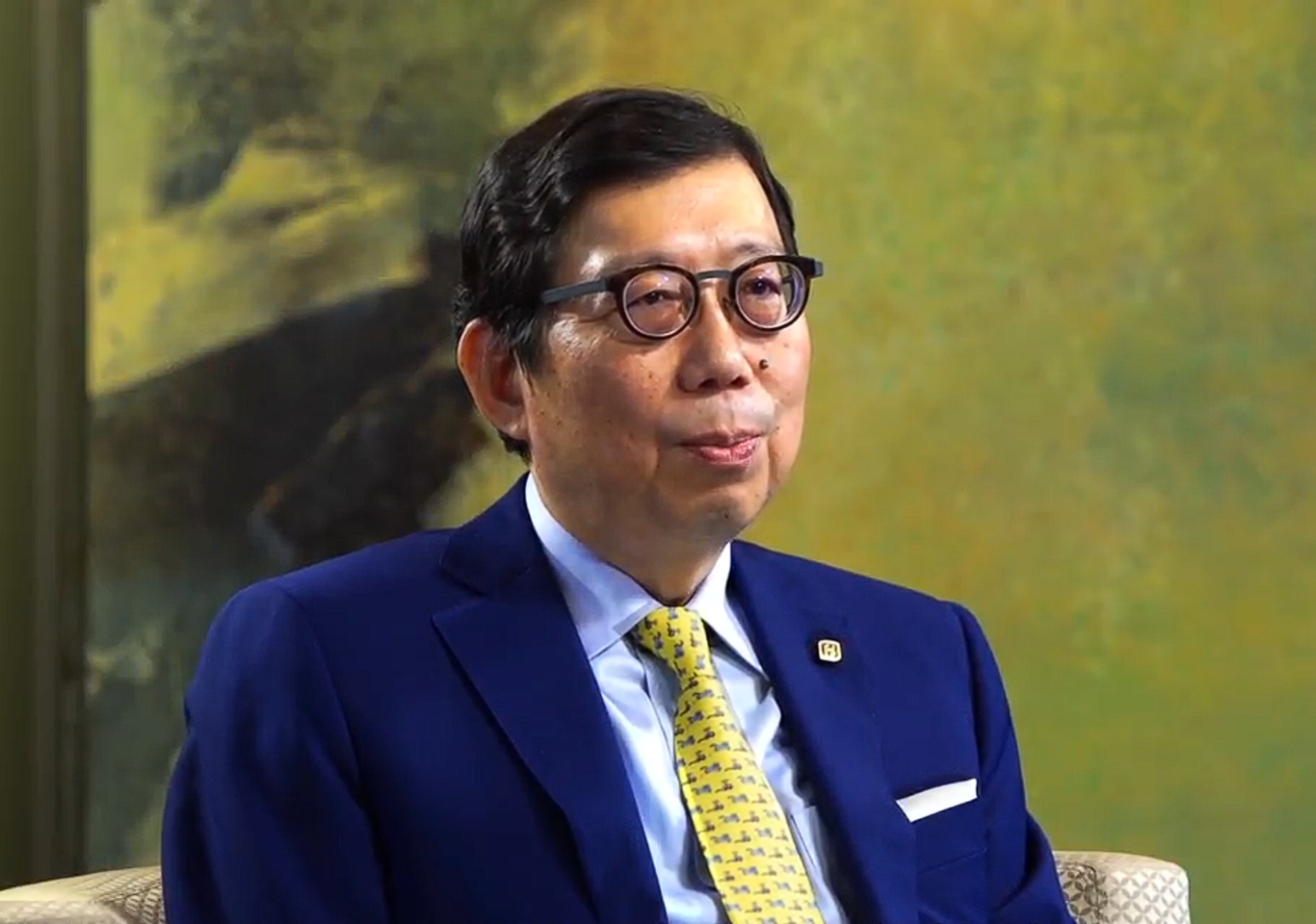 富邦金召開股東會,董事長蔡明興表示明年的股利應該會比今年更好。(圖/翻攝YouTube)