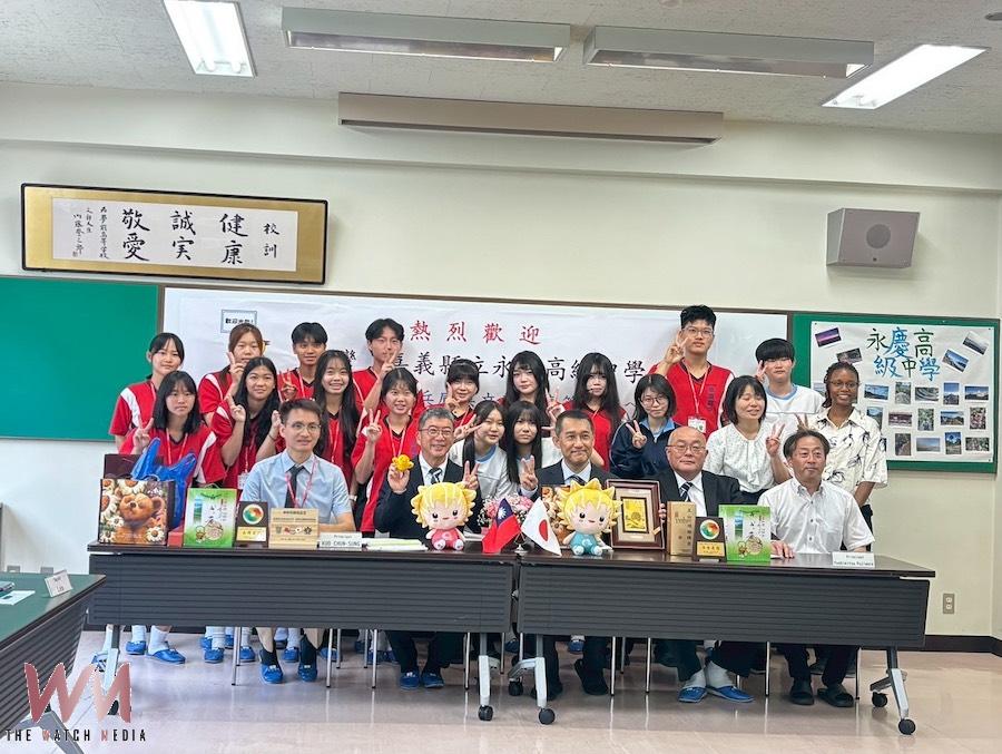 永慶高中校長郭春松率師生前往日本,與兵庫縣立播磨福崎高校(Harima Fukusaki High School)正式簽訂姊妹校合作協議(MOU),為台日教育交流開啟嶄新的里程碑。(圖/永慶高中提供)