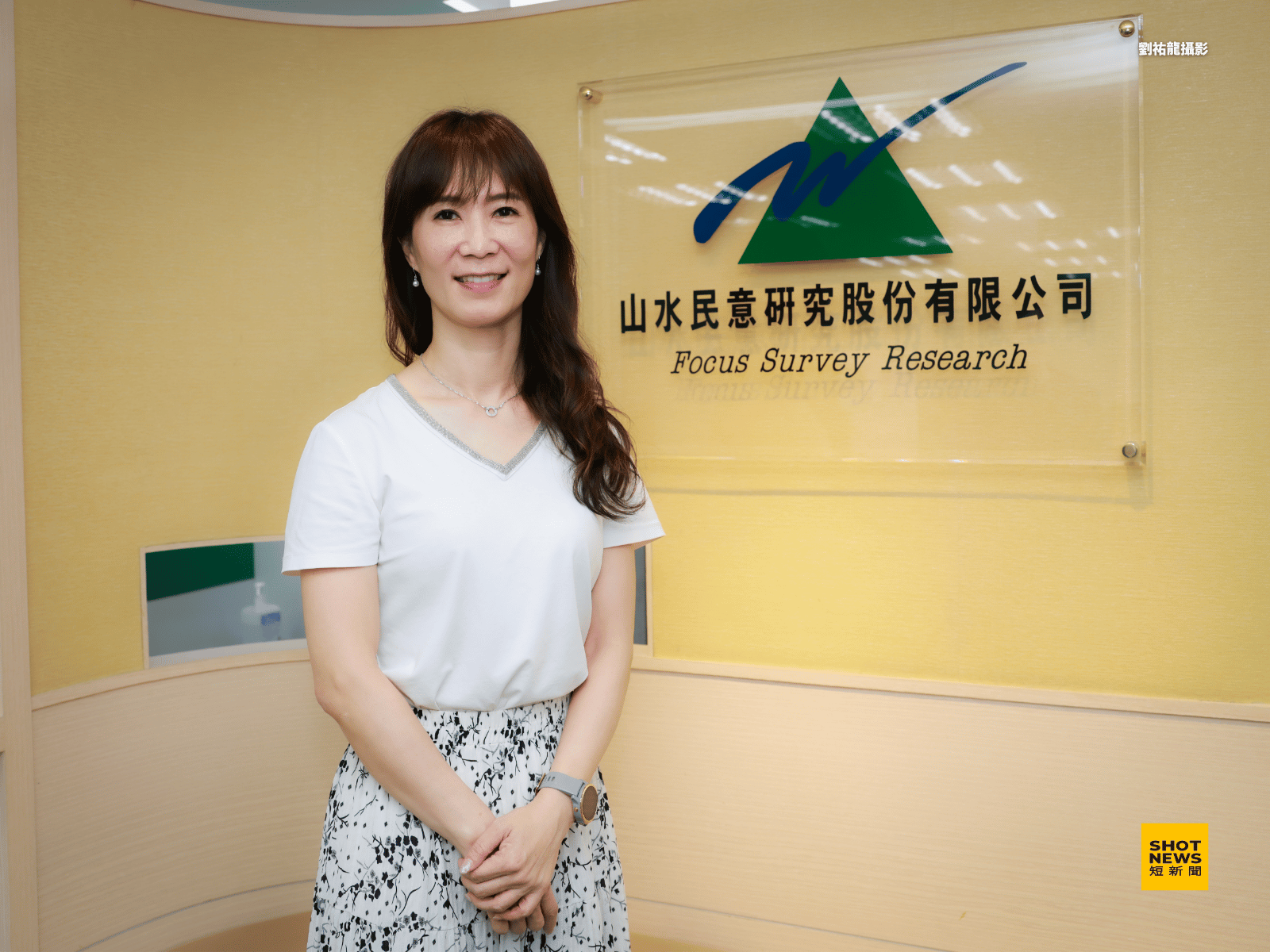 山水民調公司總經理何麗萍。(劉祐龍攝影)