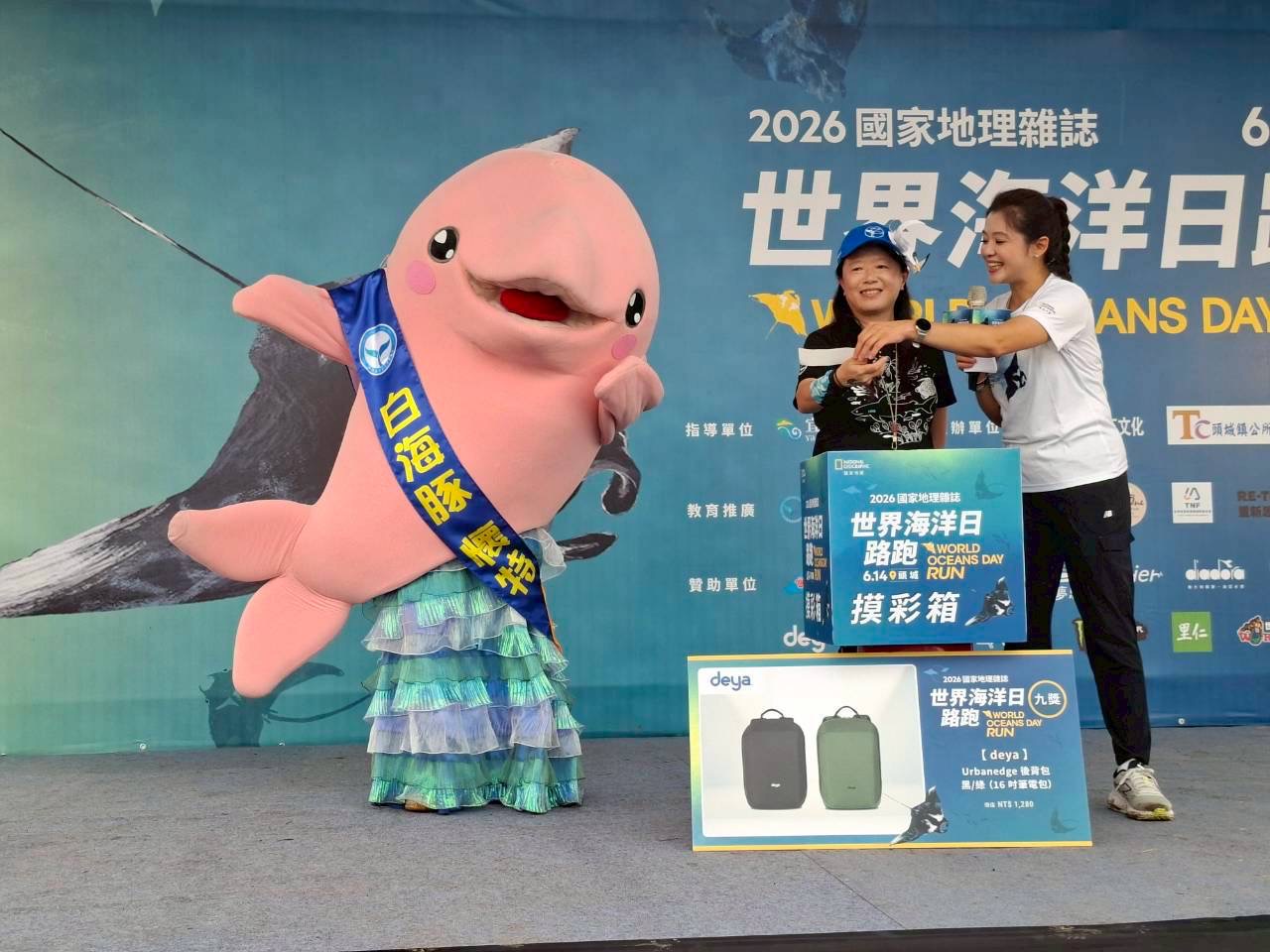 迎著海風向前跑！ 白海豚懷特萌現身宜蘭海岸 海保署攜手海廢再生聯盟響應國家海洋日