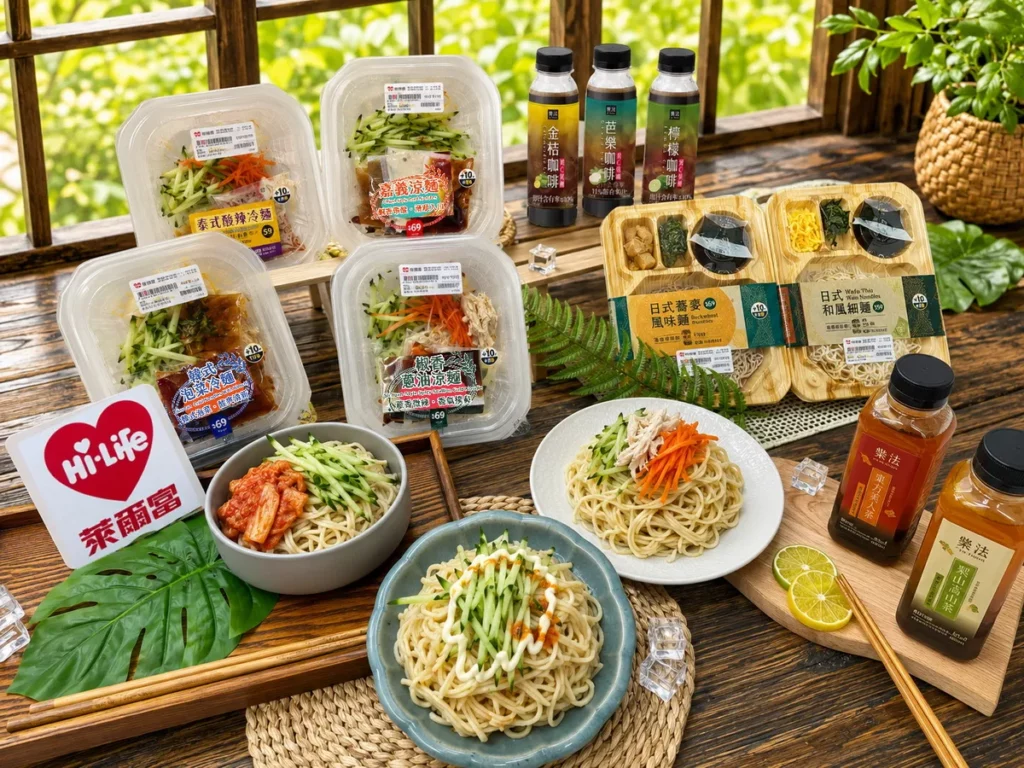 萊爾富即日起至6月23日推出多款「巷口涼麵」系列,滿足不同族群的味蕾需求。