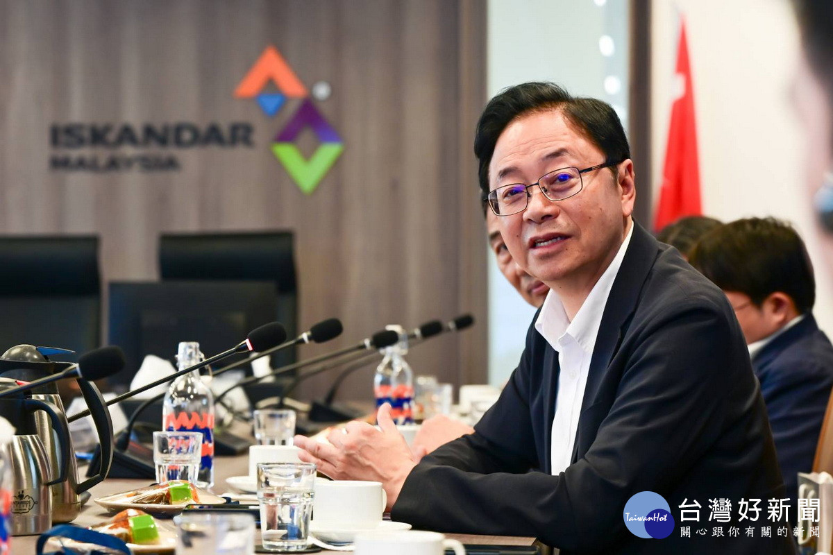桃園市長張善政全程以英文說明面對全球供應鏈重組與AI產業快速發展的趨勢。<br /><br /> 