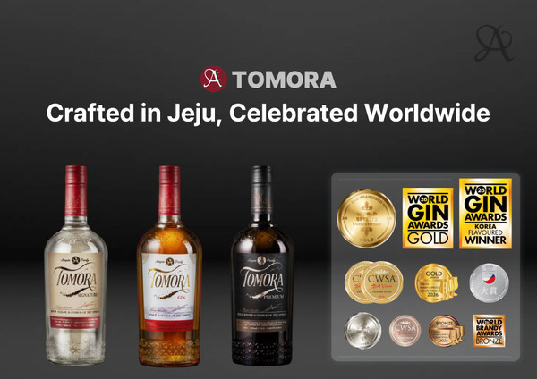 濟州高端果味烈酒「TOMORA」接連斬獲全球知名烈酒賽事大獎