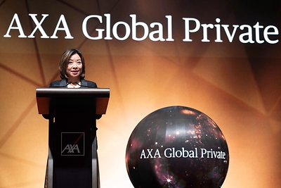 (圖片三)AXA安盛中國大陸、香港及澳門兼AXA Global Private 行政總裁尹玄慧分享對AXA Global Private業務的願景,並特別提到該業務在亞洲具備重大發展機會。 (圖片三)AXA安盛中國大陸、香港及澳門兼AXA Global Private 行政總裁尹玄慧分享對AXA Global Private業務的願景,並特別提到該業務在亞洲具備重大發展機會。
