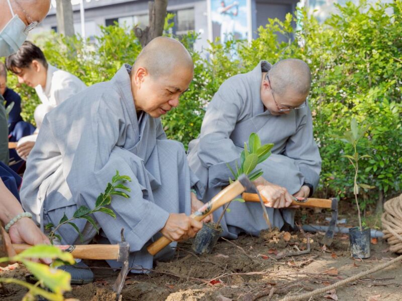 圖文:慈濟首座宮脇小森林落腳台南安平聯絡處攜手一野森林以大地遊戲串起社區及生態的共同創造。