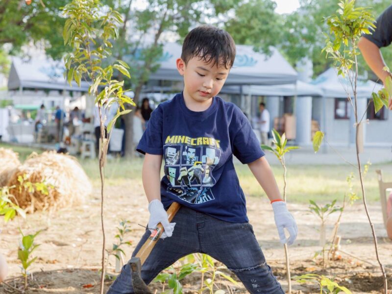 圖文:慈濟首座宮脇小森林落腳台南安平聯絡處攜手一野森林以大地遊戲串起社區及生態的共同創造。