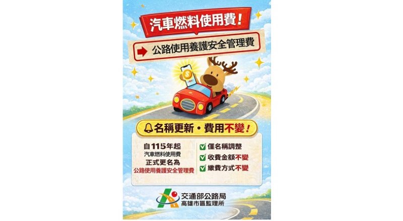 汽車燃料使用費換新名！「公路使用養護安全管理費」7月開徵