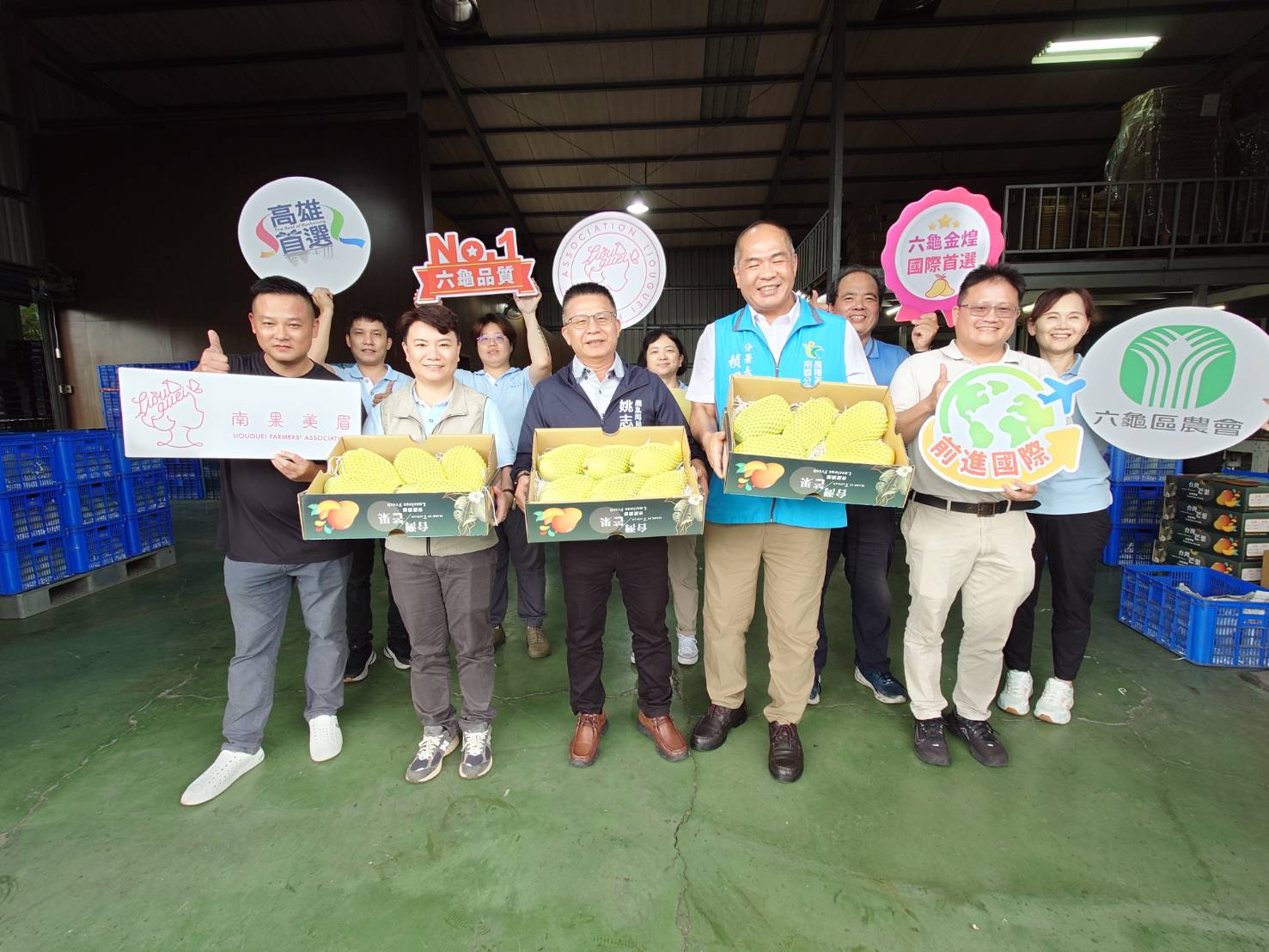 高雄金煌芒果甜蜜登場! 六龜農會領航首櫃外銷新加坡