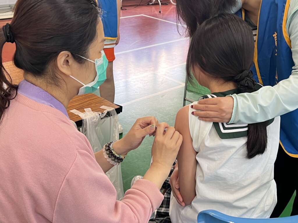 ▲接種疫苗示意圖。