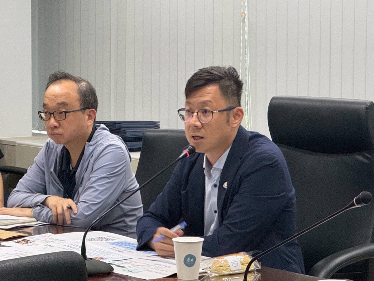 ▲中市數位局長林谷隆開場致詞。