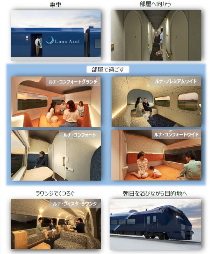 從東京睡到青森!JR東日本全新夜行列車「Luna Azul」2027年奢華啟航