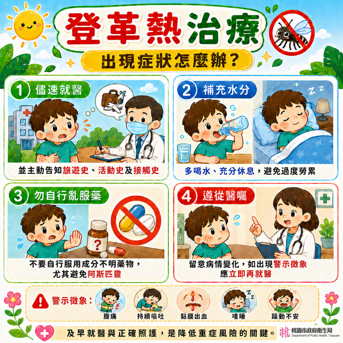 端午返鄉及暑期旅遊旺季將至,桃園衛生局呼籲提高登革熱警覺。<br /><br />