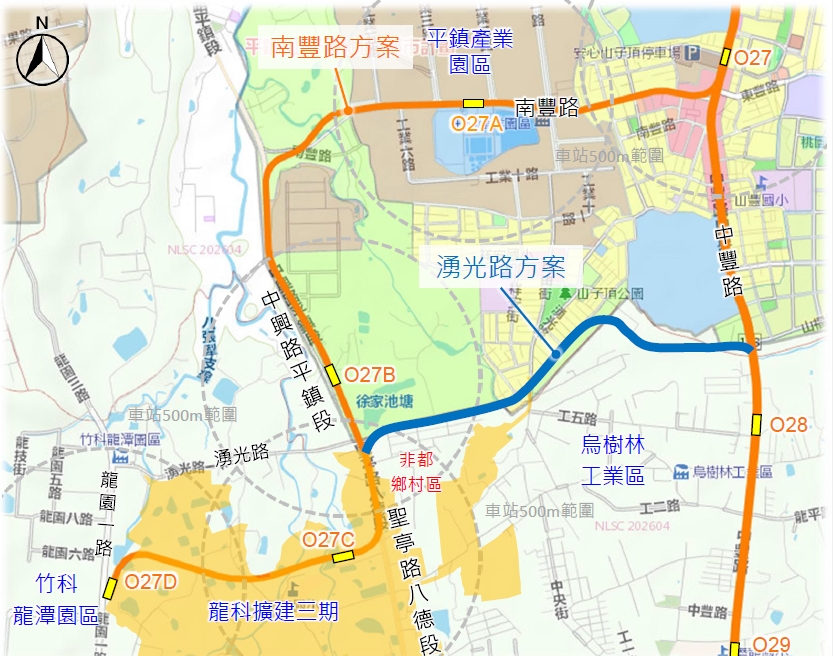 劉慶豐現勘龍科園區周邊路廊 盼串聯桃捷橘線成產業後盾 1781743623766
