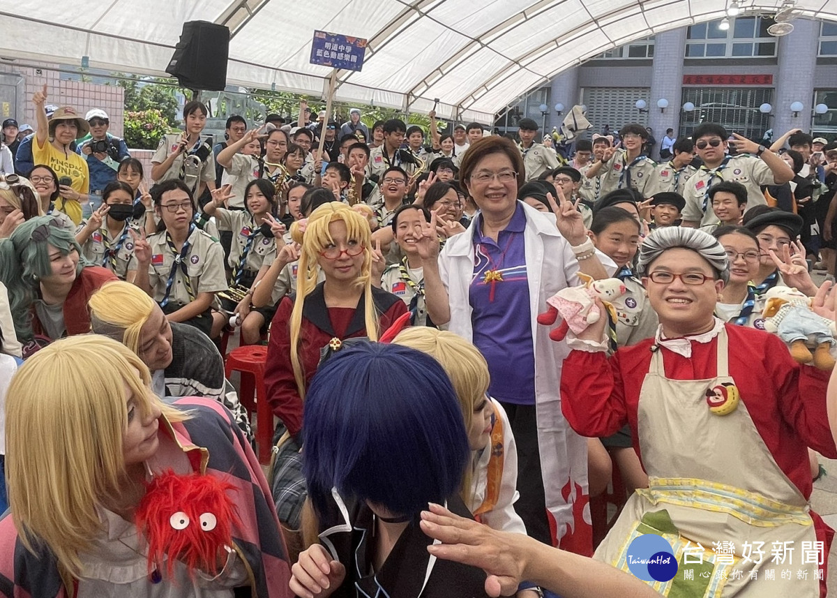 動漫踩街首登場，千名COSER齊聚鹿港為慶端陽注入青春活力。圖／彰化縣政府提供