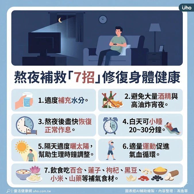 熬夜看球7招補救方式