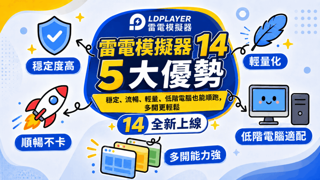 《雷電模擬器LDPlayer》宣布全面支援「安卓14」系統,大幅提升電腦與手遊整體效能與穩定性 54 %E5%9C%965%EF%BC%9A%E7%94%A8LDPlayer 14%E7%8E%A9%E6%89%8B%E9%81%8A%EF%BC%8C%E7%A9%A9%E5%AE%9A%E3%80%81%E5%A4%9A%E9%96%8B%E3%80%81%E6%93%8D%E6%8E%A7%E5%85%A8%E9%9D%A2%E5%8D%87%E7%B4%9A