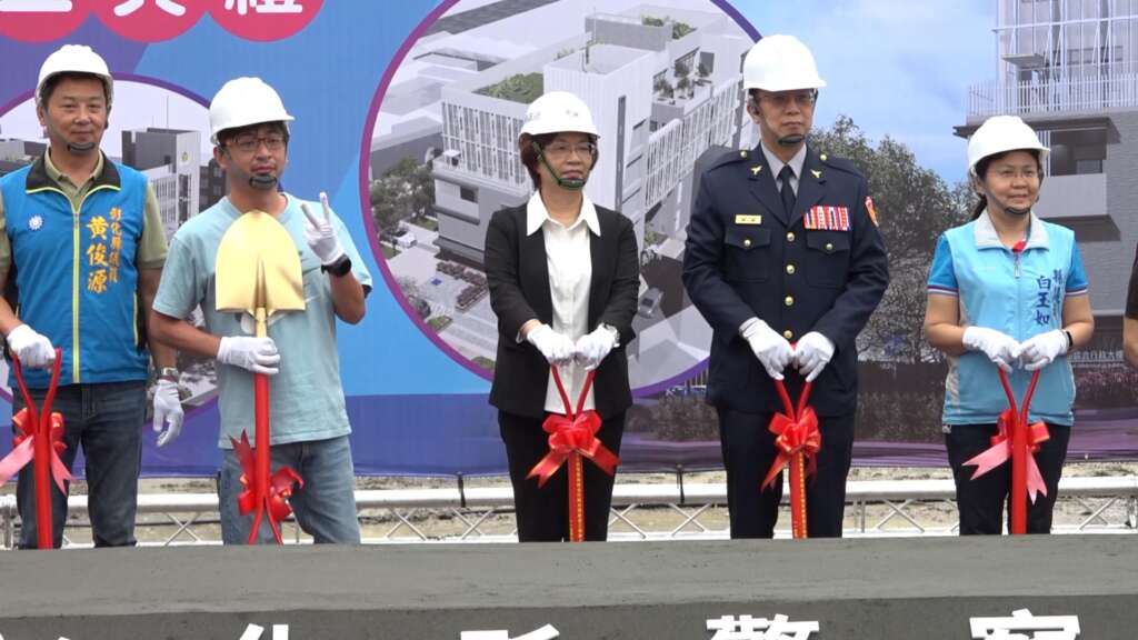 ▲彰化縣議長謝典霖日前出席彰化縣警察局綜合行政大樓動土典禮時，因疑似酒意未退失態引發外界議論。謝典霖透過臉書社群平台發文致歉，並表示身為議長，更應時刻注意自身言行與形象，未來將深自檢討。（圖／記者林明佑翻攝）