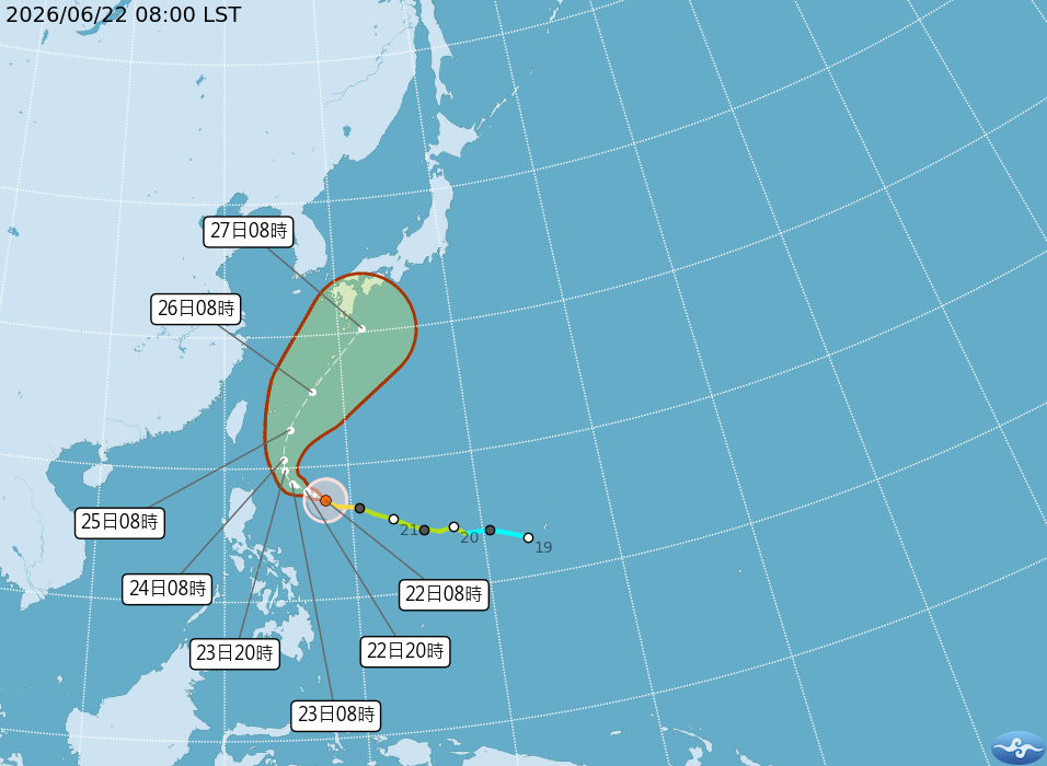 圖中央氣象署網站