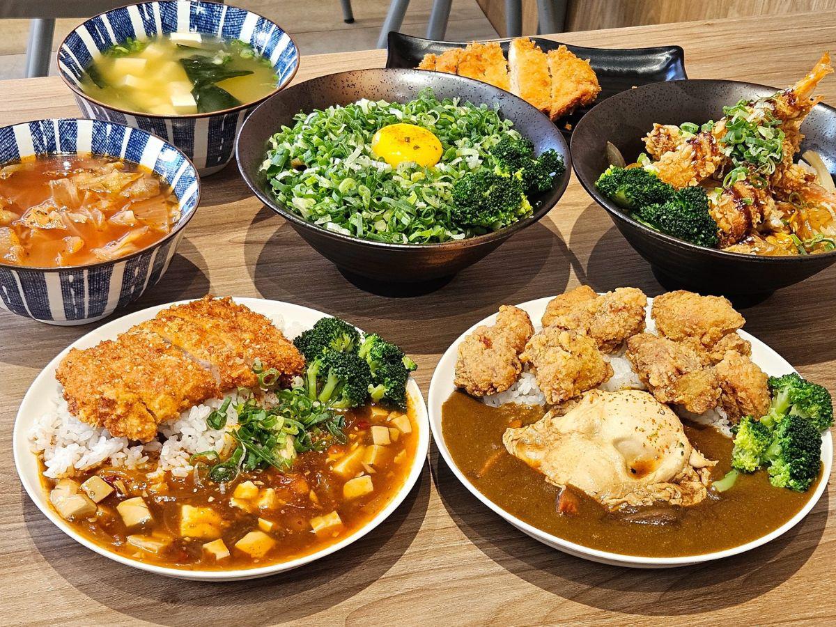 台中沙鹿平價日式餐廳，主打丼飯、咖哩飯與麻婆飯，提供百元出頭的日常用餐選擇 （圖/Medick Marketing Ltd.提供）