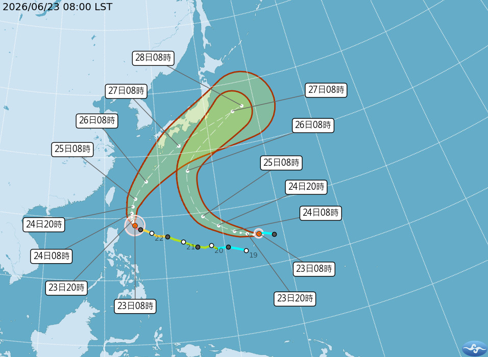強颱米克拉風6月24日至25日最接近台灣。雲林縣政府呼籲農民，做好農作物災害防範措施／縣府提供