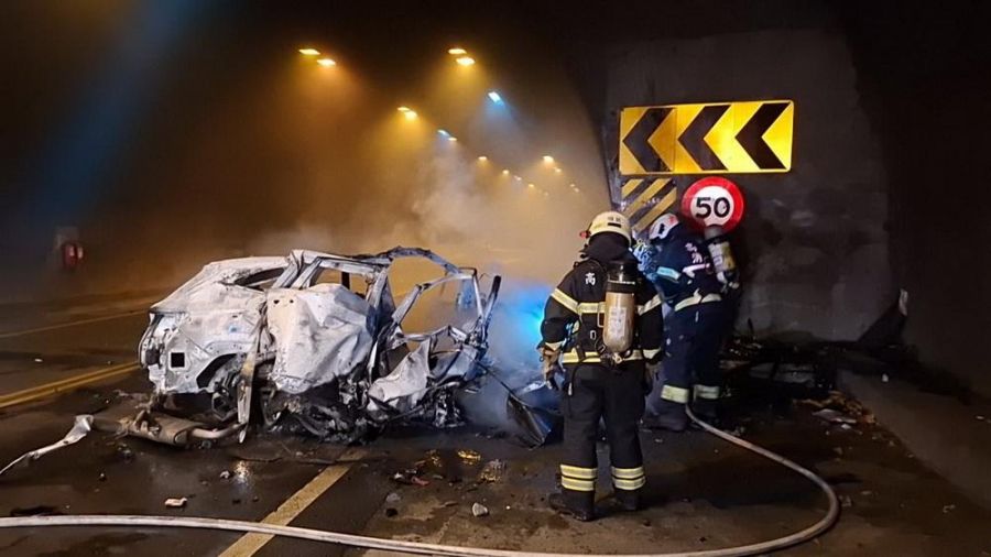 月光山隧道汽機車火警案  造成一死一傷