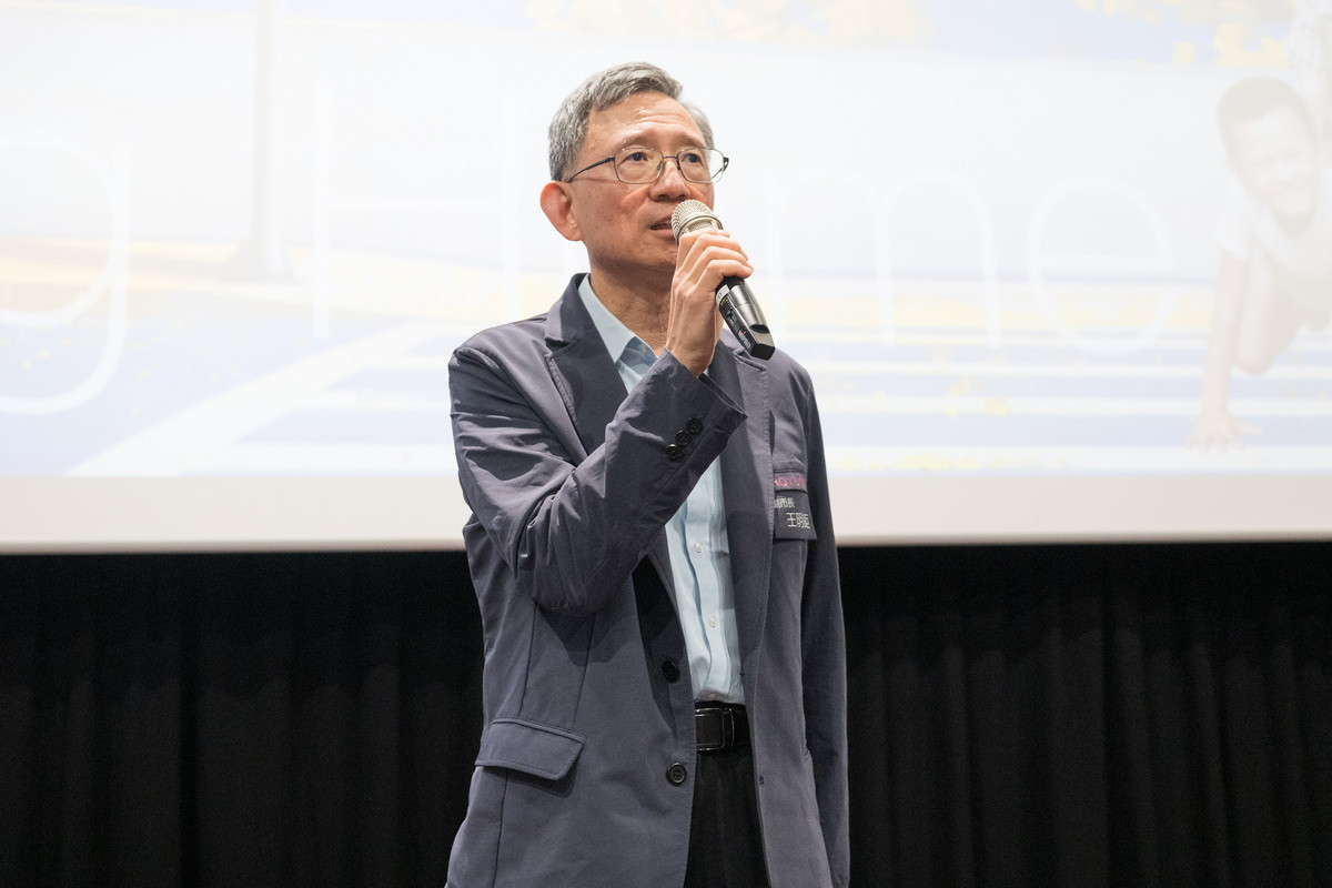 桃園市副市長王明鉅於「航空城人文紀錄片《回家路上》」首映會中致詞。<br /><br /> 