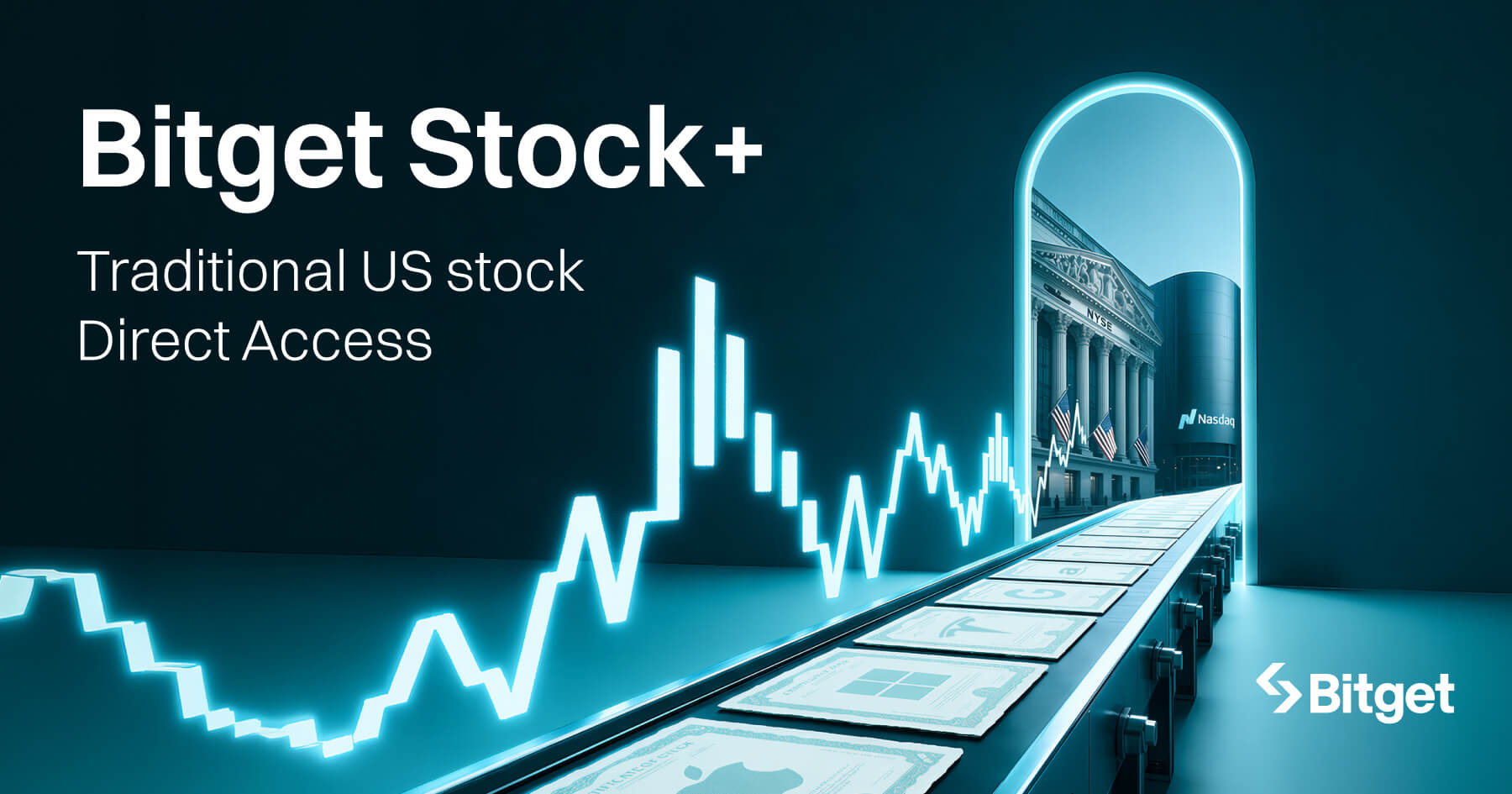 Bitget 推出 Stock+，讓加密原生投資者輕鬆買賣真實美股