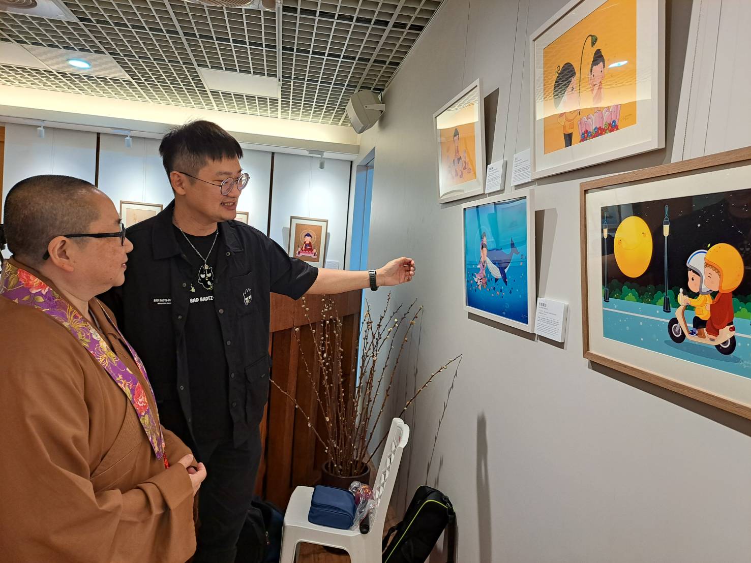 三重禪淨中心展出丁丁Q版佛畫 作品充滿溫暖與療癒力量 - https://www.watchmedia01.com