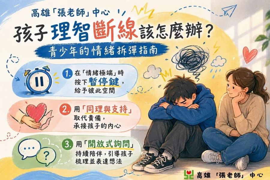 高雄張老師中心：陪孩子度過情緒風暴的智慧