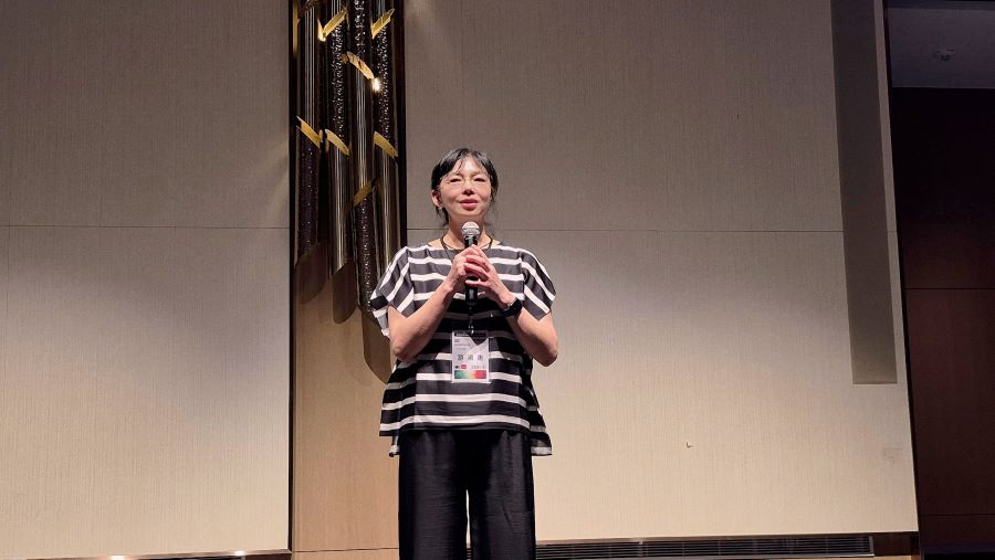 ▲園管局游淑惠主任秘書致詞表示，園管局將持續深化產官學研合作，協助園區企業轉型升級，提升營運韌性與工安管理量能。