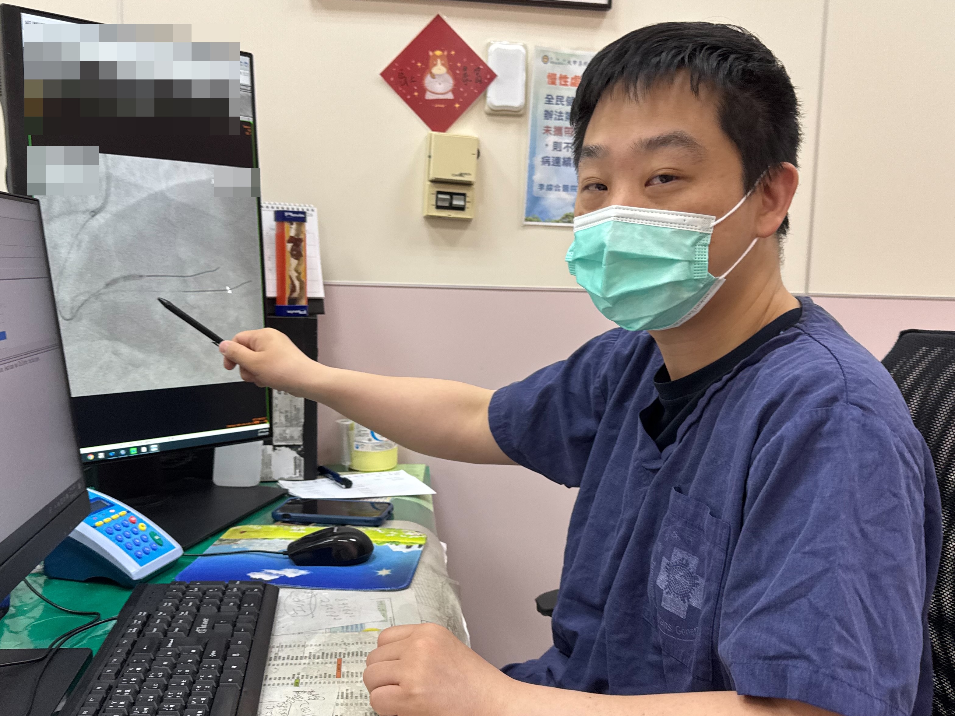  駐診在李綜合醫院的中榮心臟內科黃祺耀說，一名40多歲男子因血糖失控導致2次中風