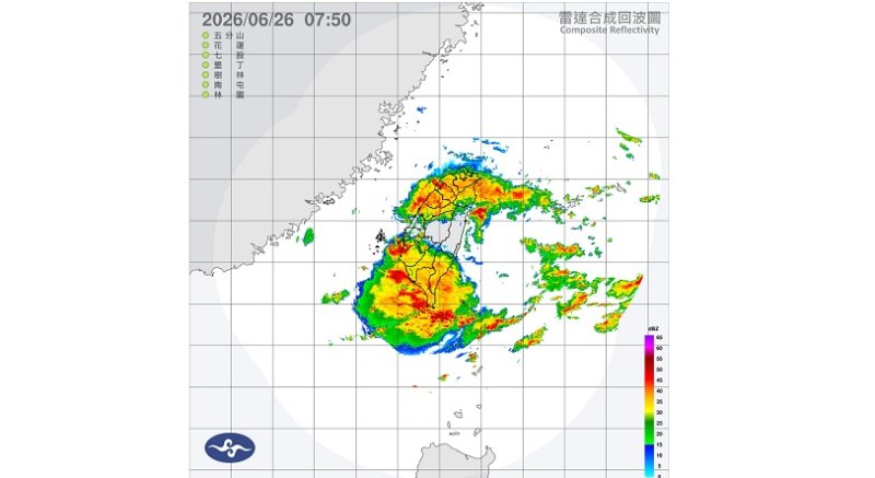 高屏今防超大豪雨　全台多地有豪雨機率、留意雷擊強陣風