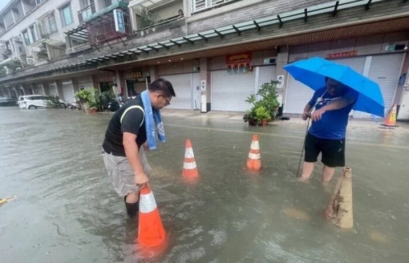 豪雨狂炸台南6小時數區淹水