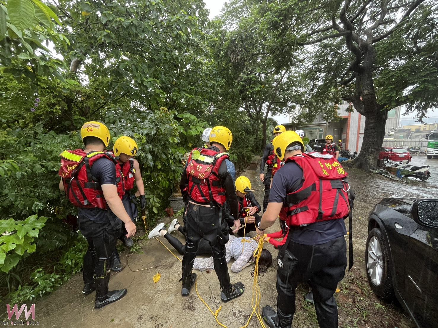 竹縣豪雨成災      1女滅頂死亡1男失蹤搜救中