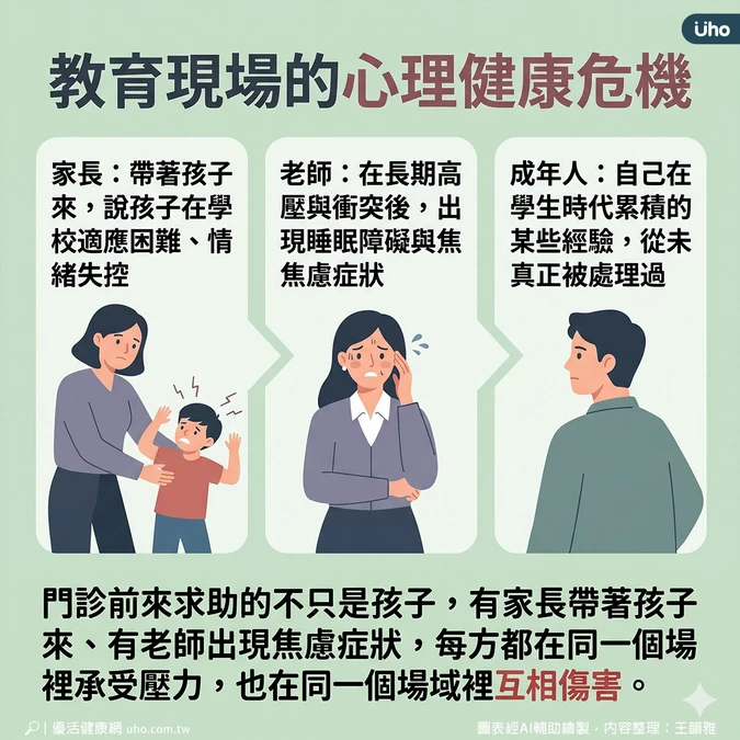 教育現場受傷的不只孩子
