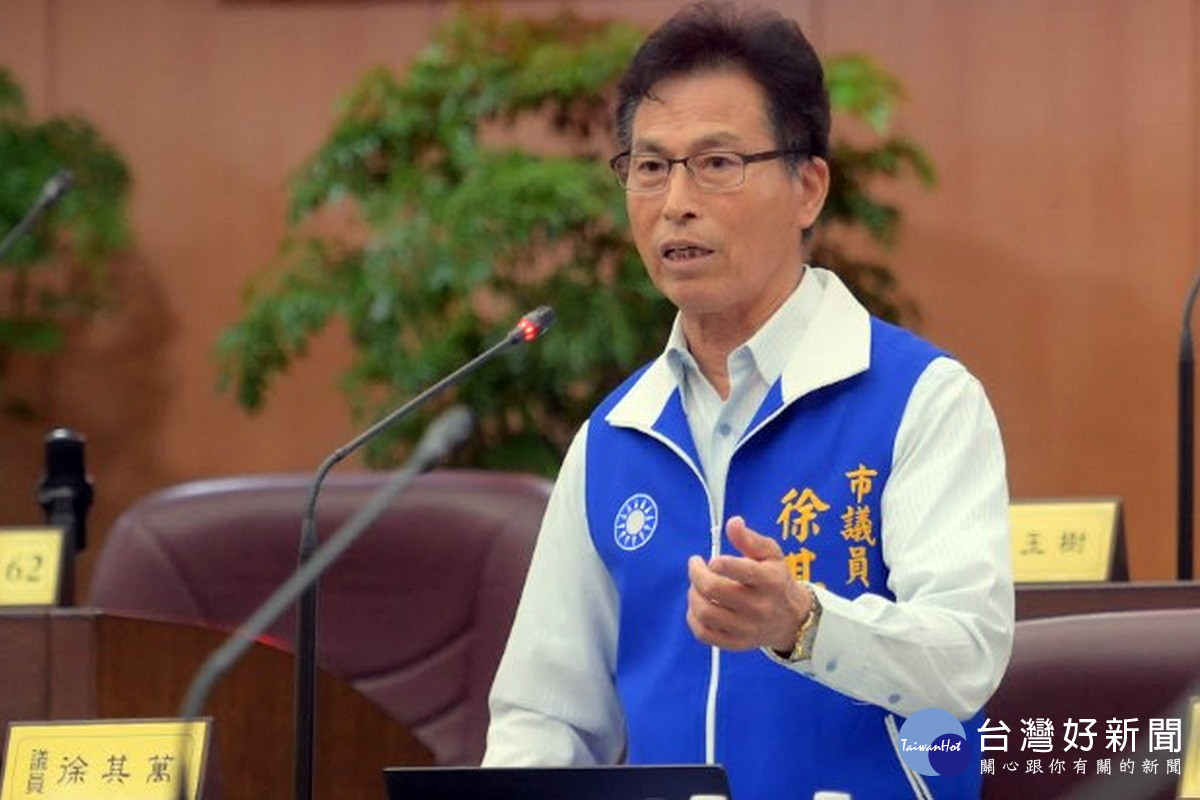 桃園市議會國民黨團總召徐其萬議員。
