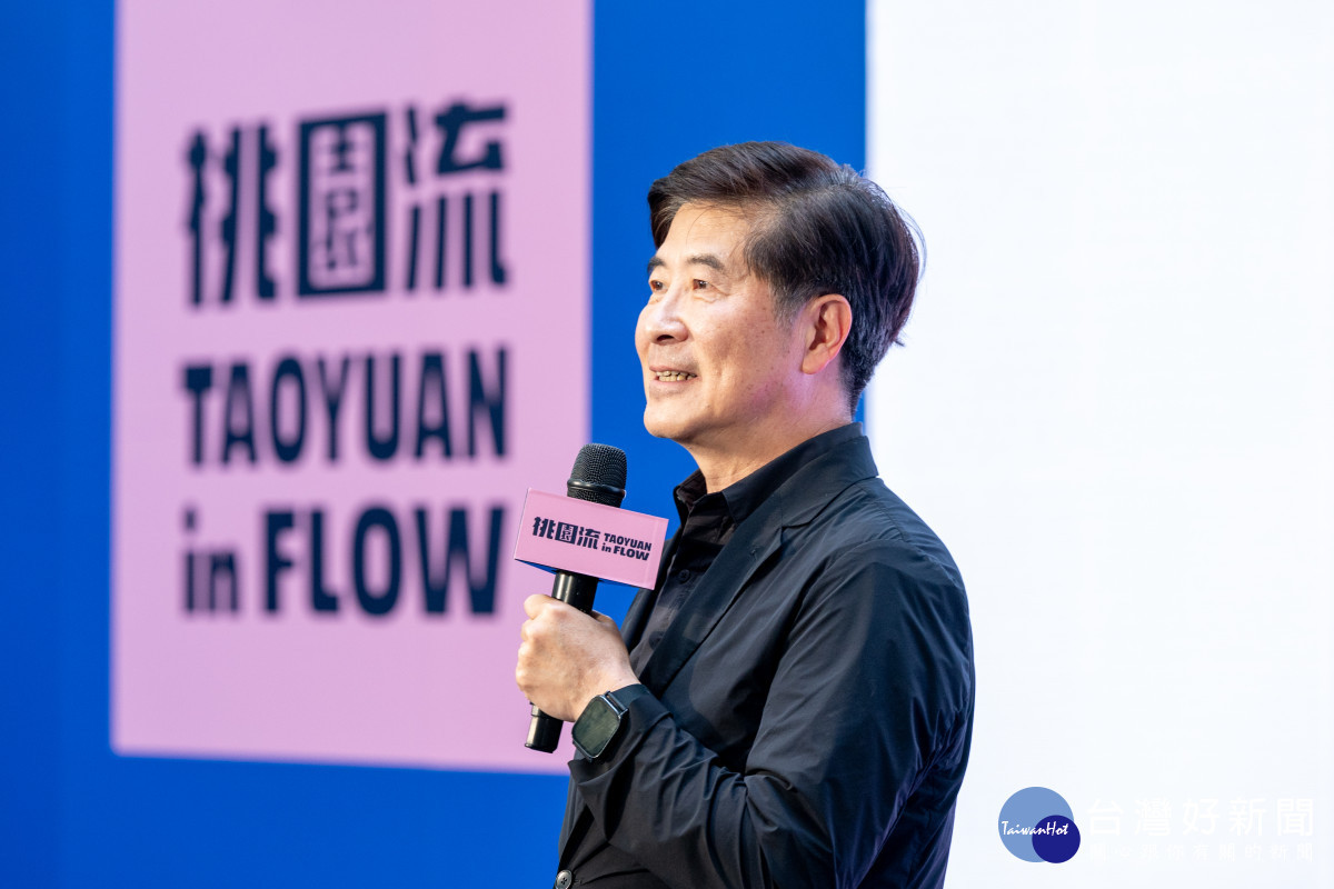 台灣設計研究院院長張基義致詞。<br /><br />