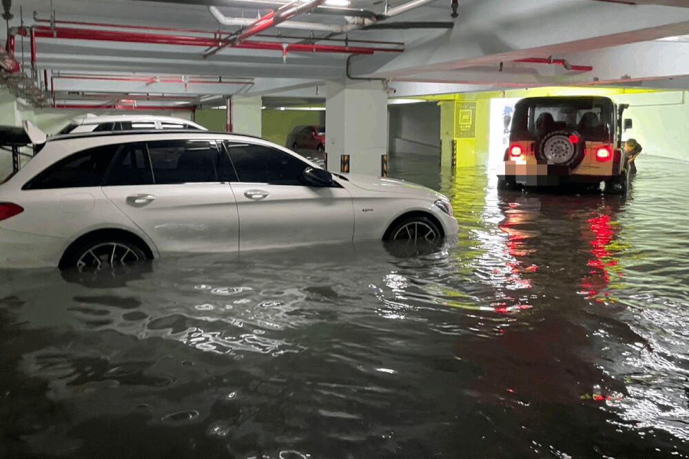 竹北豪雨吳旭智為災民請命 喊話將泡水車納入災害救助 226 照片來源:吳旭智提供