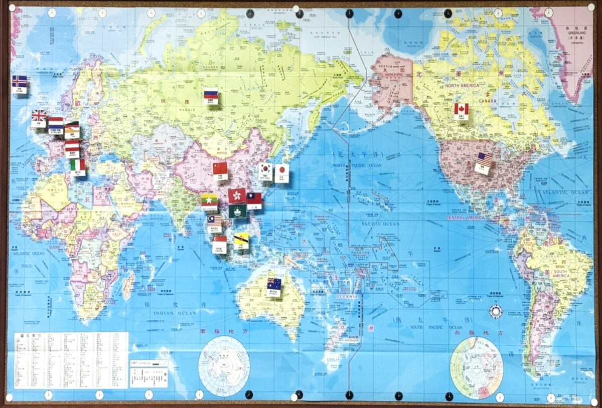 ▲全球白疤患者來台求治分布世界地圖
