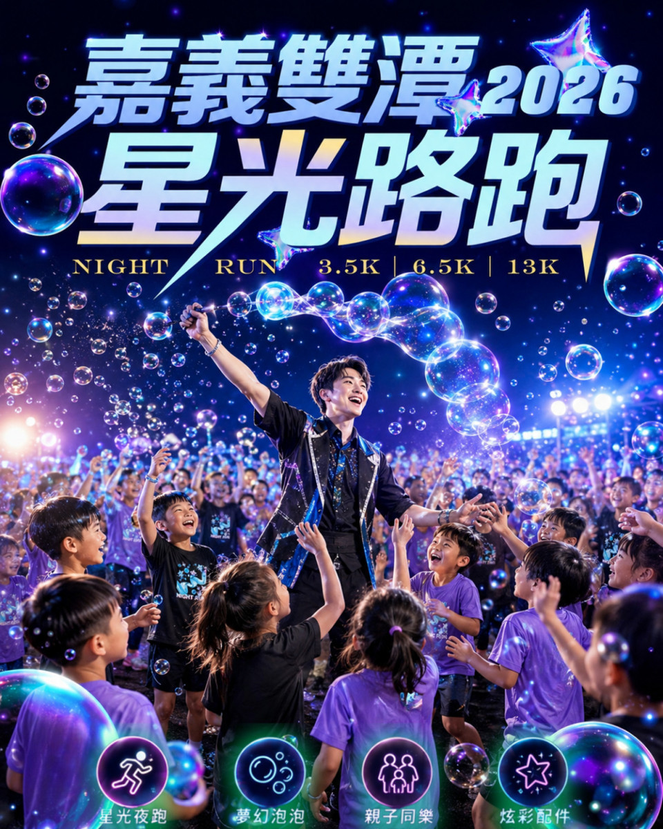 2026嘉義雙潭星光路跑活動將於8月8日登場，嘉義市政府日前已正式開放民眾報名／嘉義市府提供