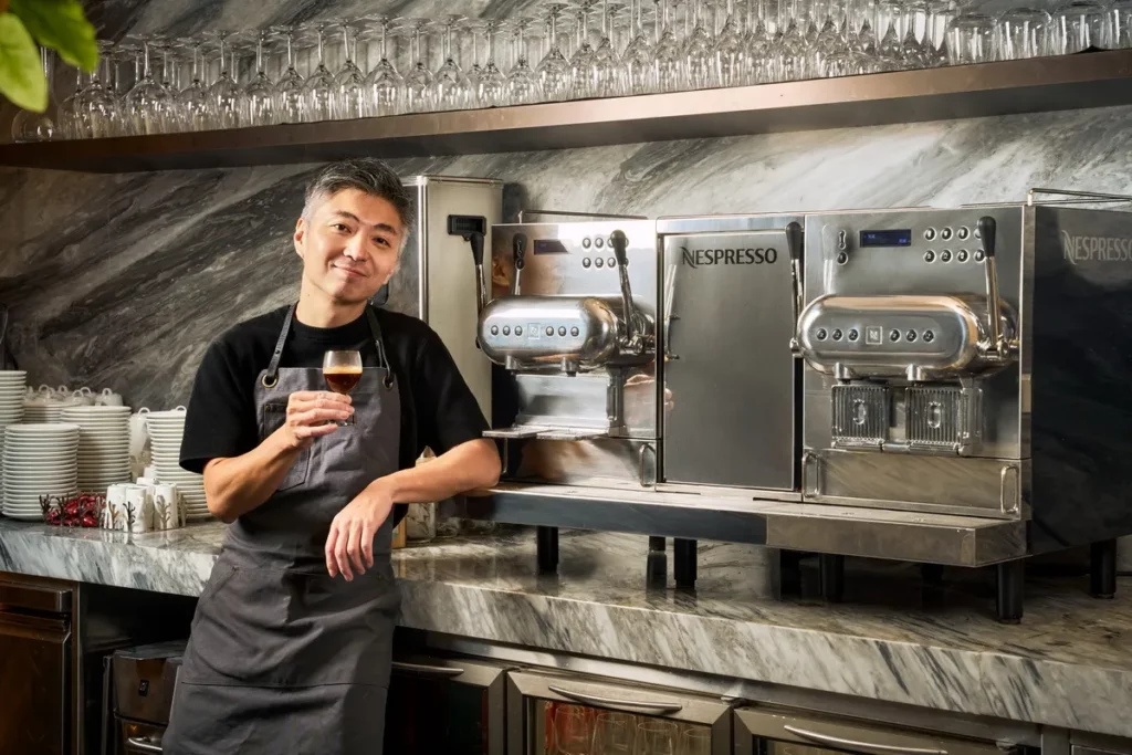 五道限定料理由林泉主廚發想,採用飯店日常供應的 Nespresso 商用咖啡膠囊,並由西餐行政主廚 David Chauveau 團隊執行,呈現從咖啡杯到餐桌的完整風味漫遊。圖/Nespresso提供