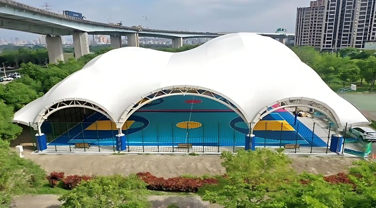 圖/天幕籃球場全景