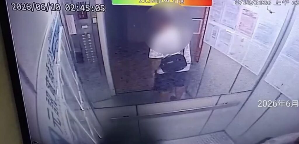 竊嫌行竊前畫面。（圖／記者薛秀蓮 翻攝)