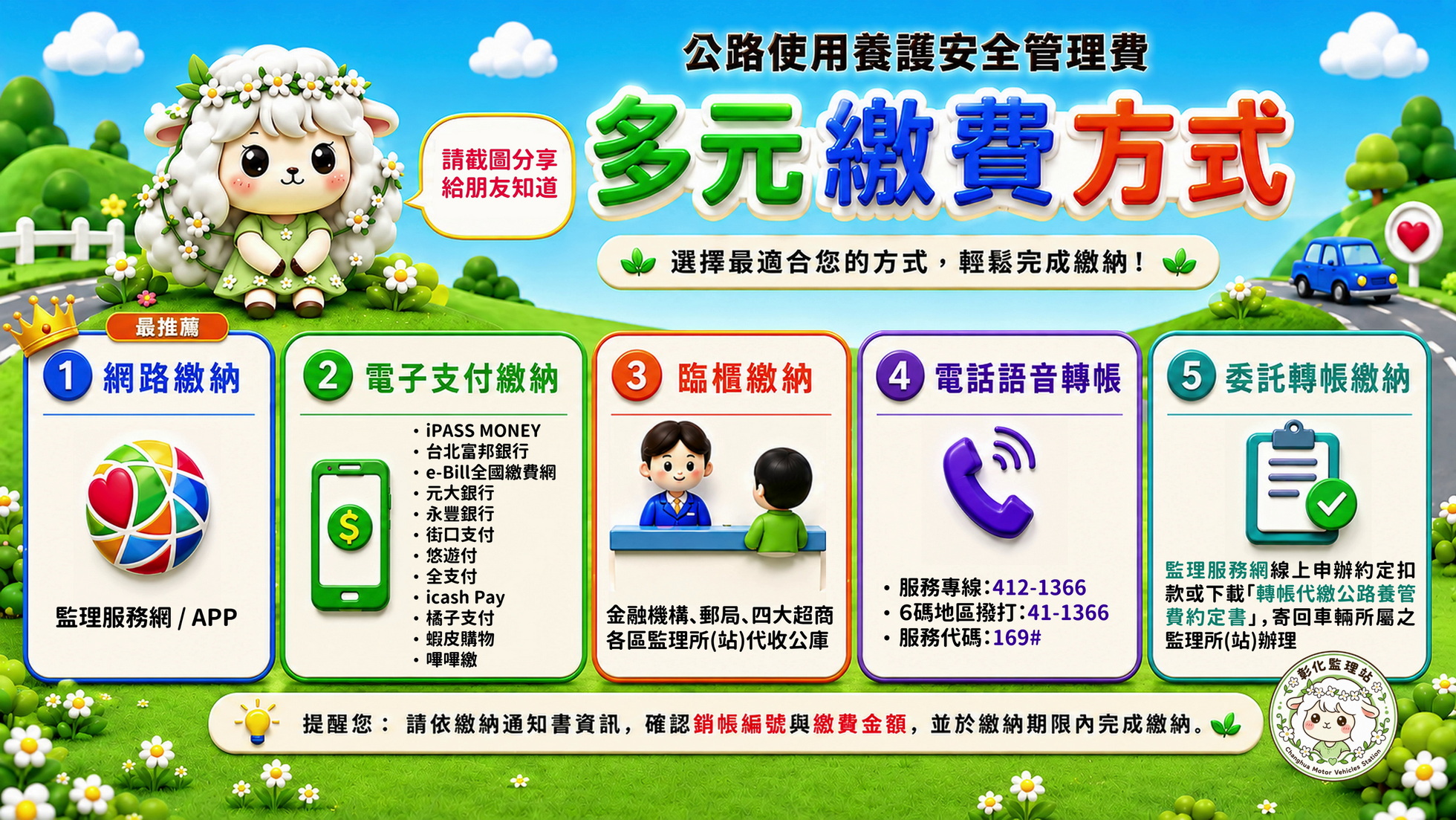 (有影片)/收到繳費單別緊張!公路養管費7月底截止繳納 - https://www.watchmedia01.com