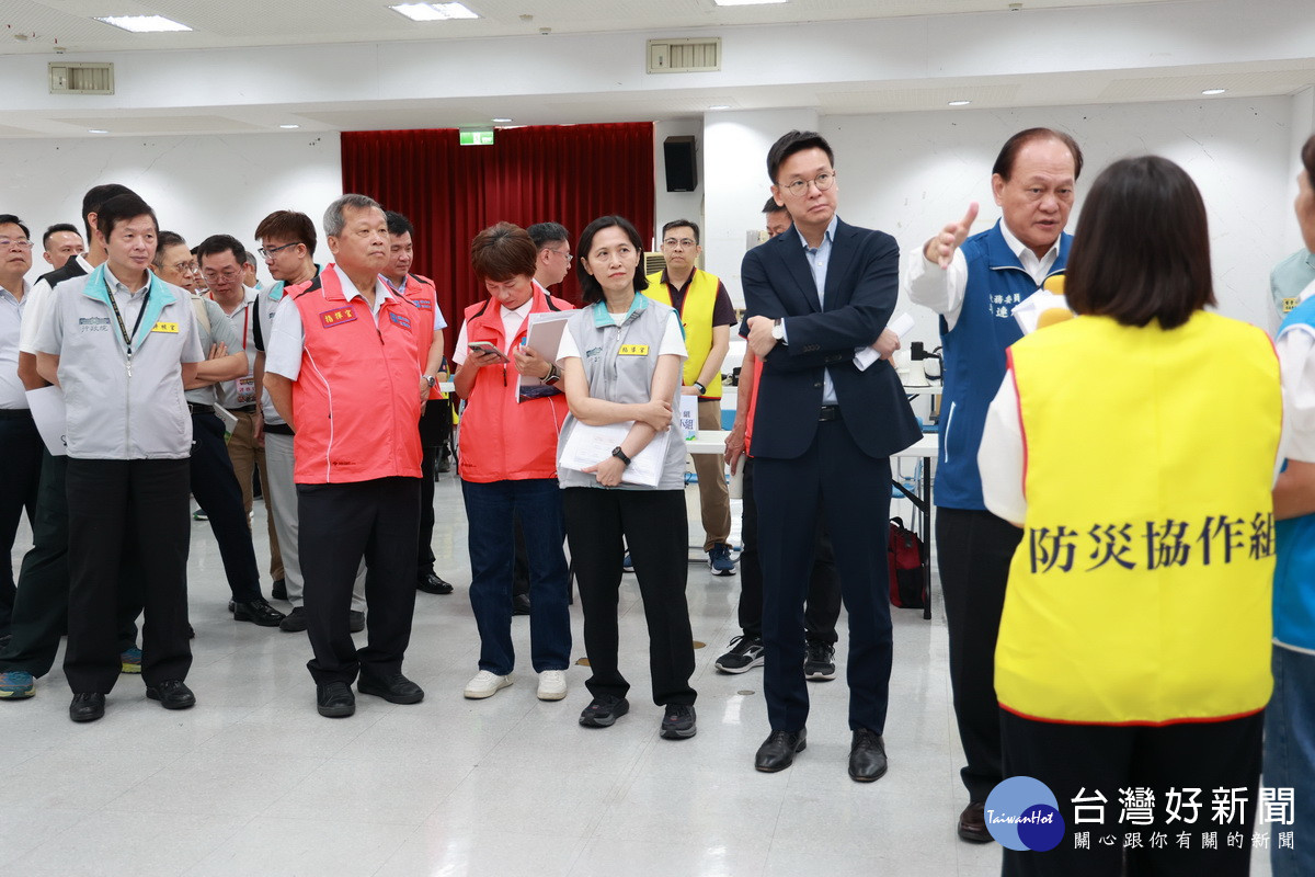 南投縣「城鎮韌性演習」全面動員。（縣府提供）