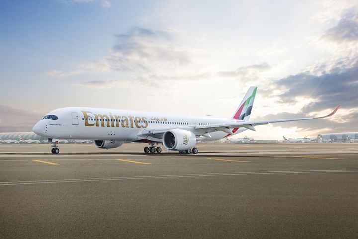 新一代 A350客機加入「台北-杜拜」航線。 圖:阿聯酋航空/提供