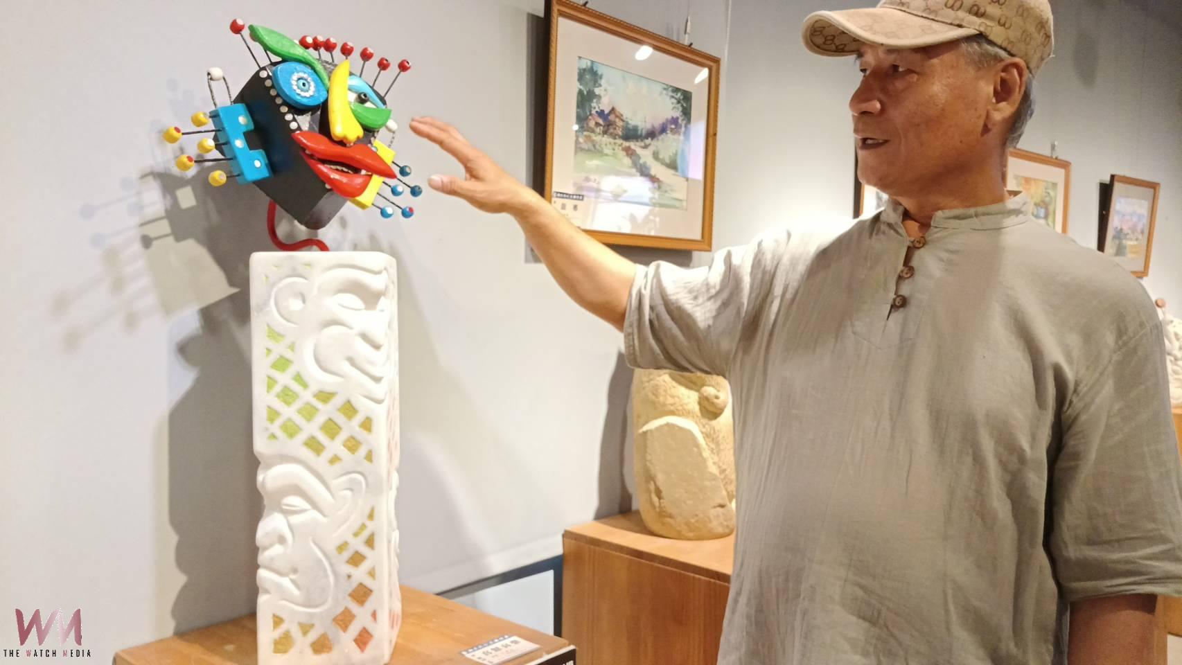 （有影片）／從建築透視到雕塑人生 藝術創作家蔡錦同個人創作展