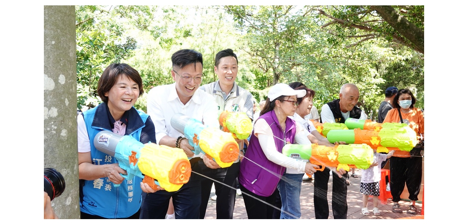 南投市中山公園戲水區啟動 親子同樂清涼一夏