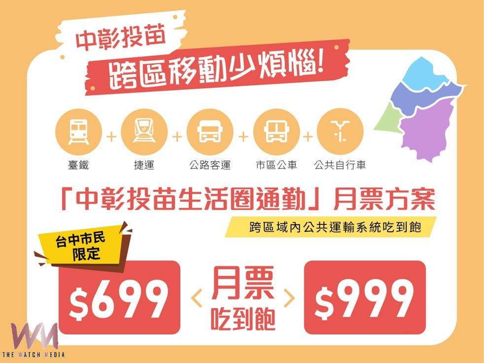 中部TPASS熱賣突破百萬張　中市府交通局：公共運輸運量最高成長25% - https://www.watchmedia01.com