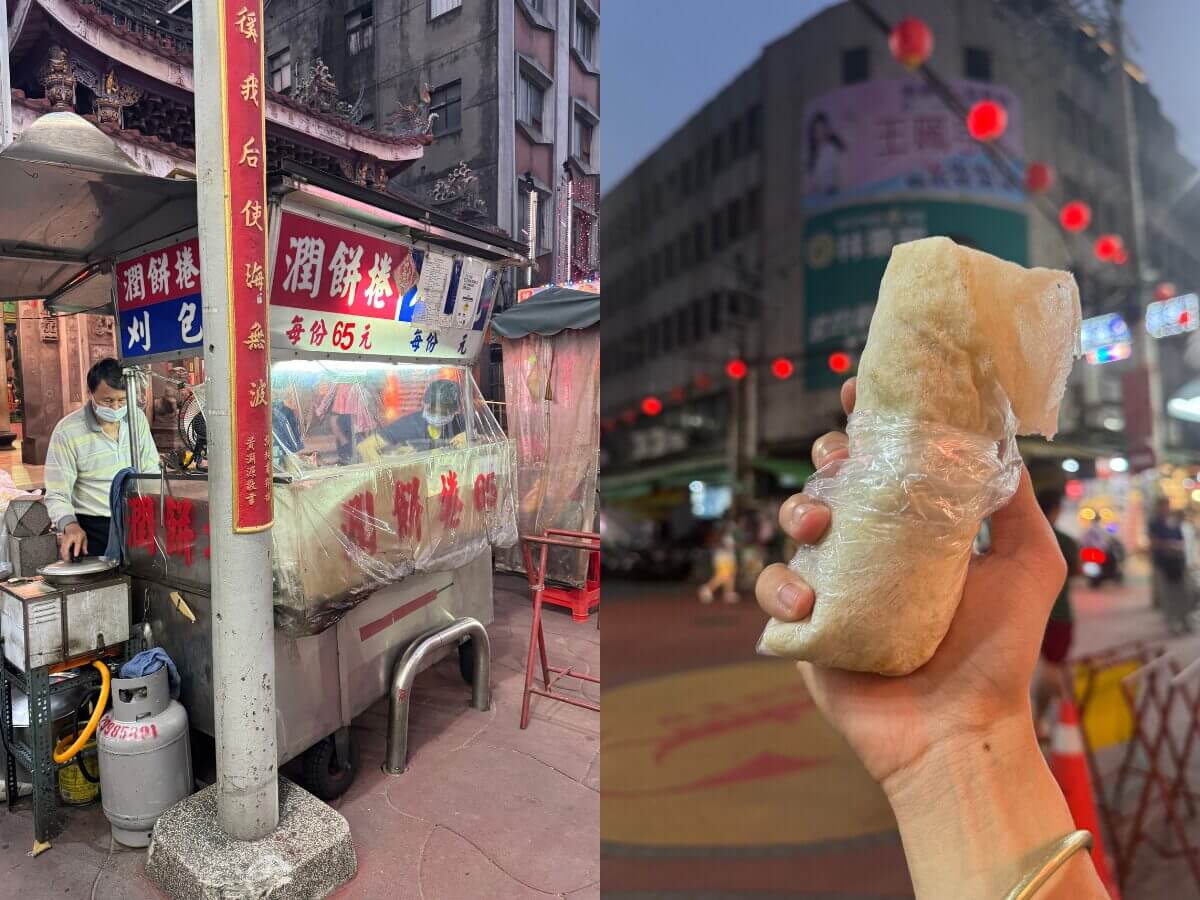 新莊廟街美食｜百年老味道美食地圖，鹹光餅×臭豆腐×麵線一次吃